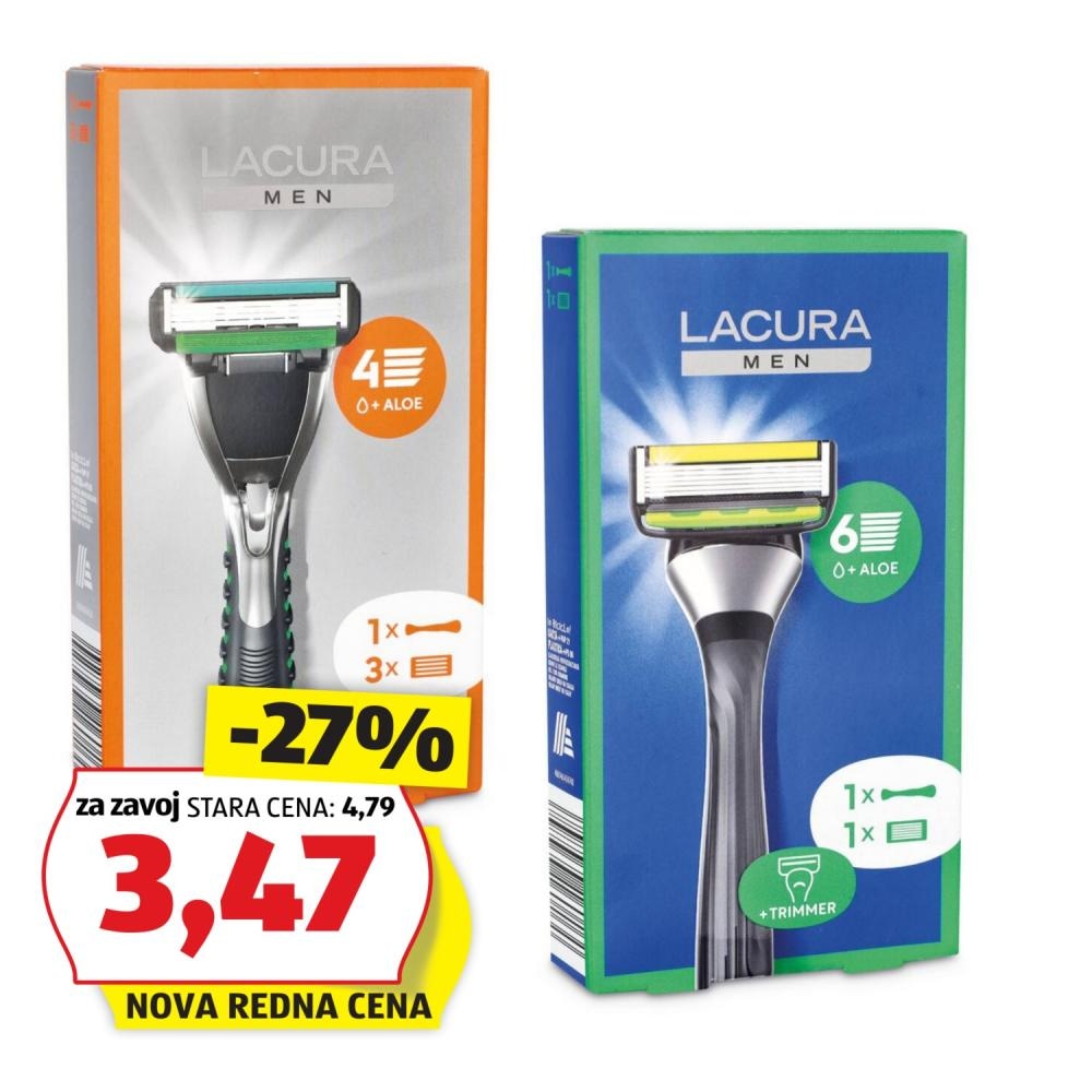 LACURA Moški brivnik 4/2 kosa