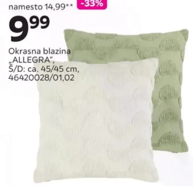 Okrasna blazina "ALLEGRA"