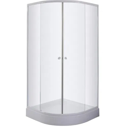 Polkrožna pršna kabina s kadjo