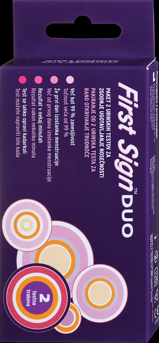 First Sign urinski test za zgodnje ugotavljanje nosečnosti 1 kos - Akcija v trgovini Dm