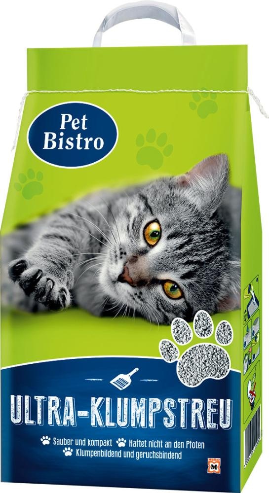 Pet Bistro pesek za mačke Ultra-Klumpstreu Schneeweiß 6 l