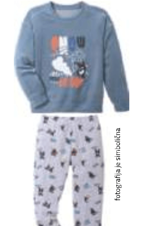 Deška pižama iz velurja