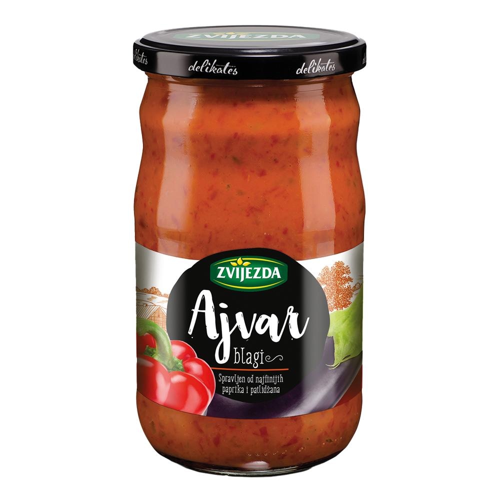 Tradicionalna majoneza ali blagi ajvar Zvijezda 620 g ali 700 g Zvijezda