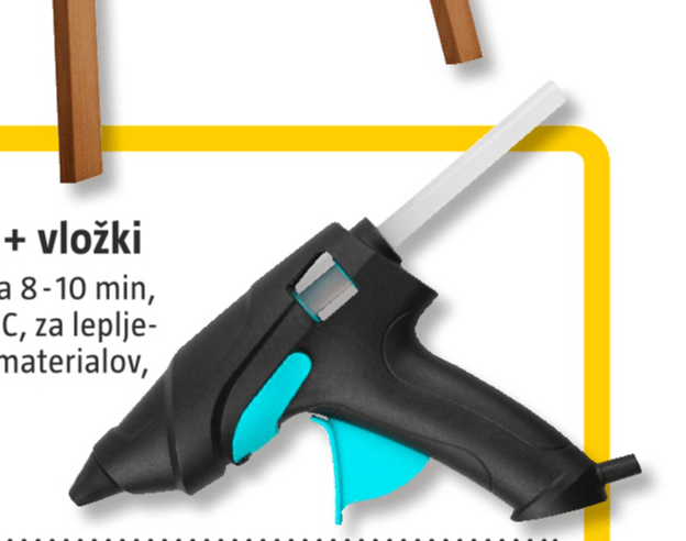 Pištola za vroče lepljenje + vložki