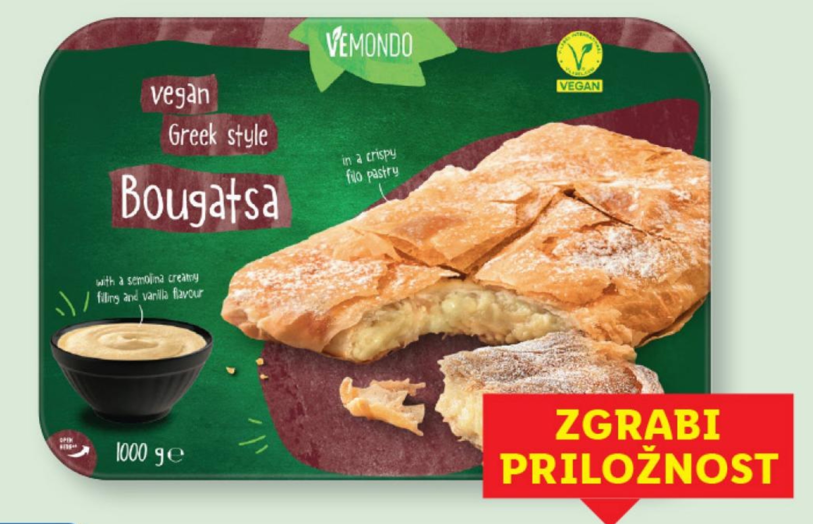 Vemondo Vegansko pecivo bougatsa 1 kg