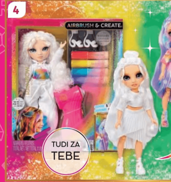 Rainbow High Airbrush & Create punčka Zelene oči