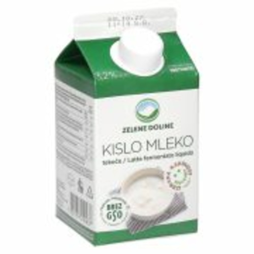 Tekoče kislo mleko Zelene Doline 500 g