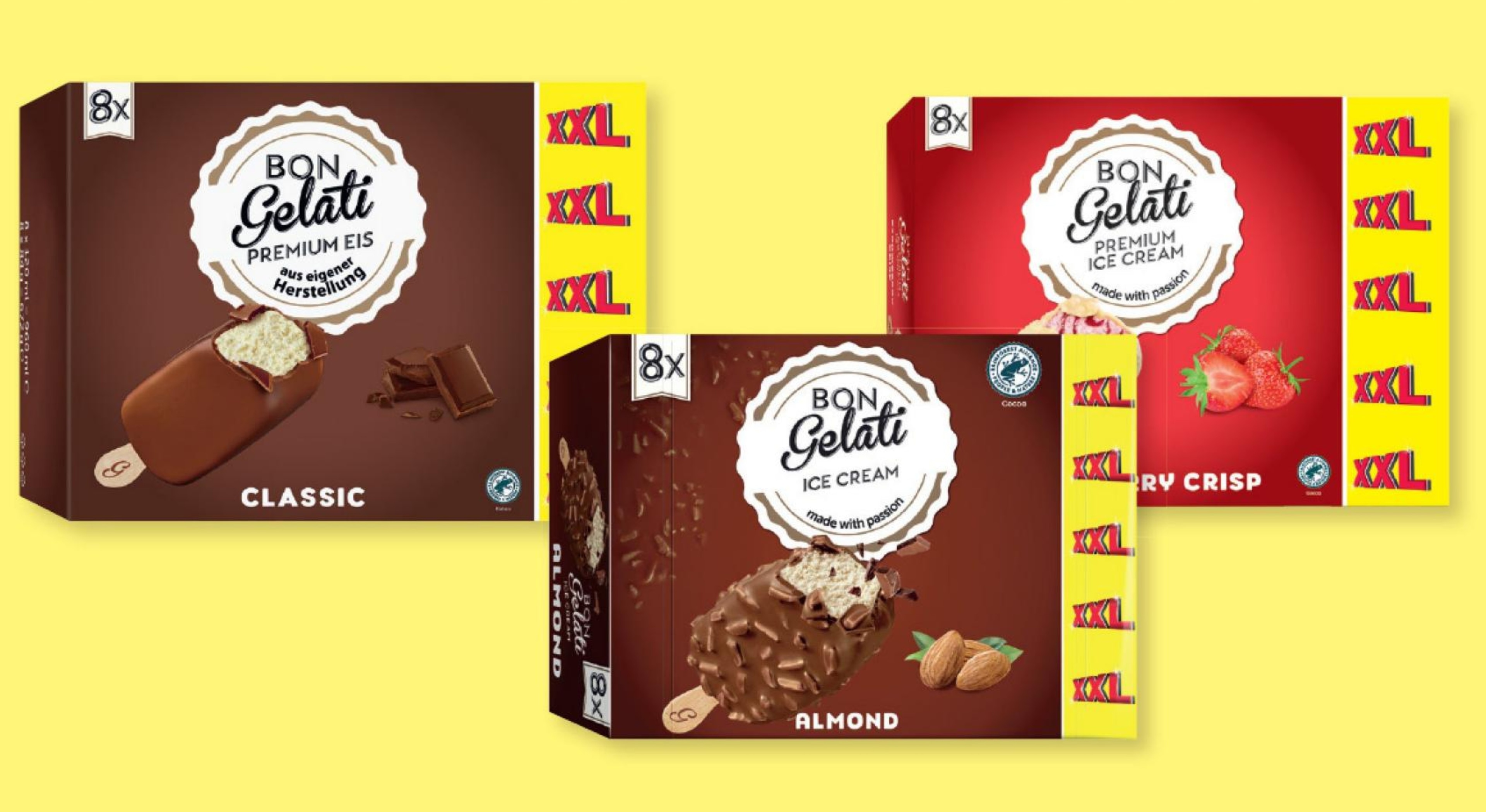 Bon Gelati Sladoled na palčki 8x