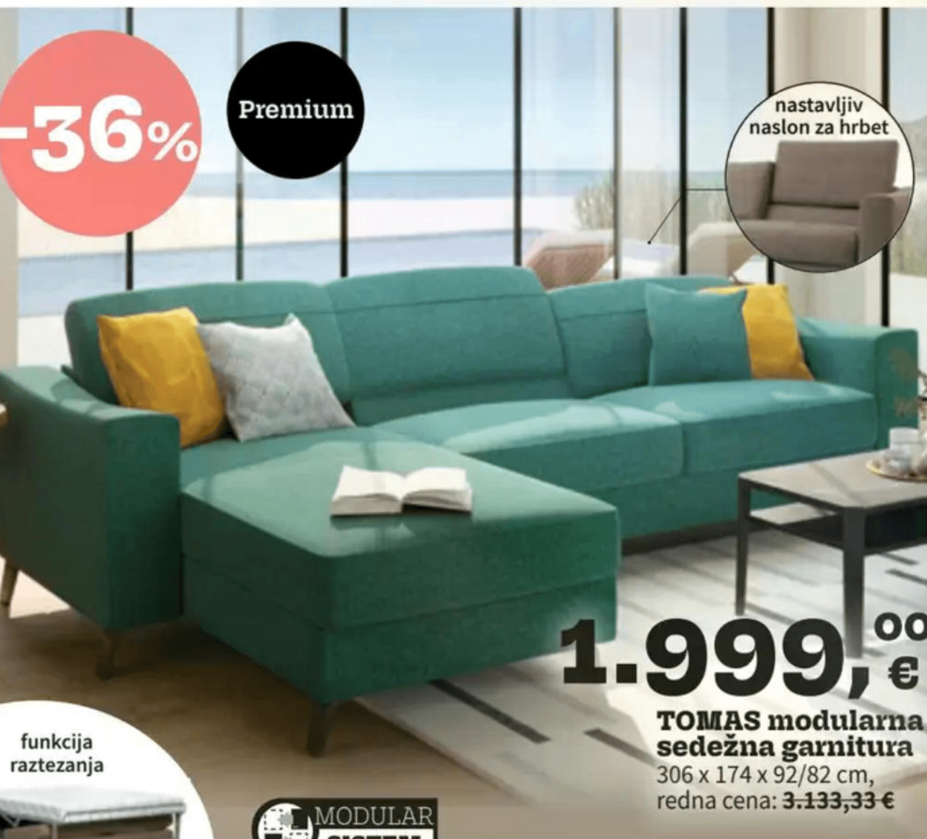 TOMAS modularna sedežna garnitura