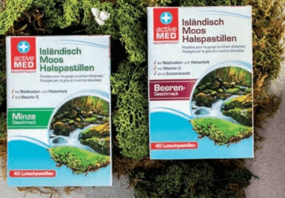 Active Med Pastile za grlo z islandskim lišajem 40 pastil