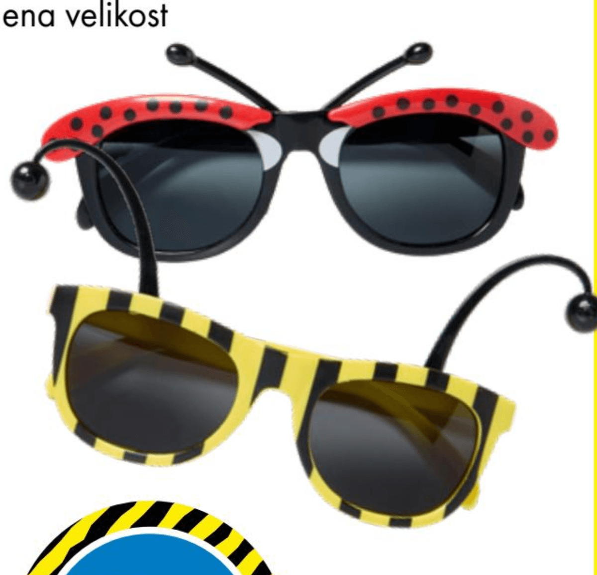 Očala za zabavo - Akcija v trgovini Tedi