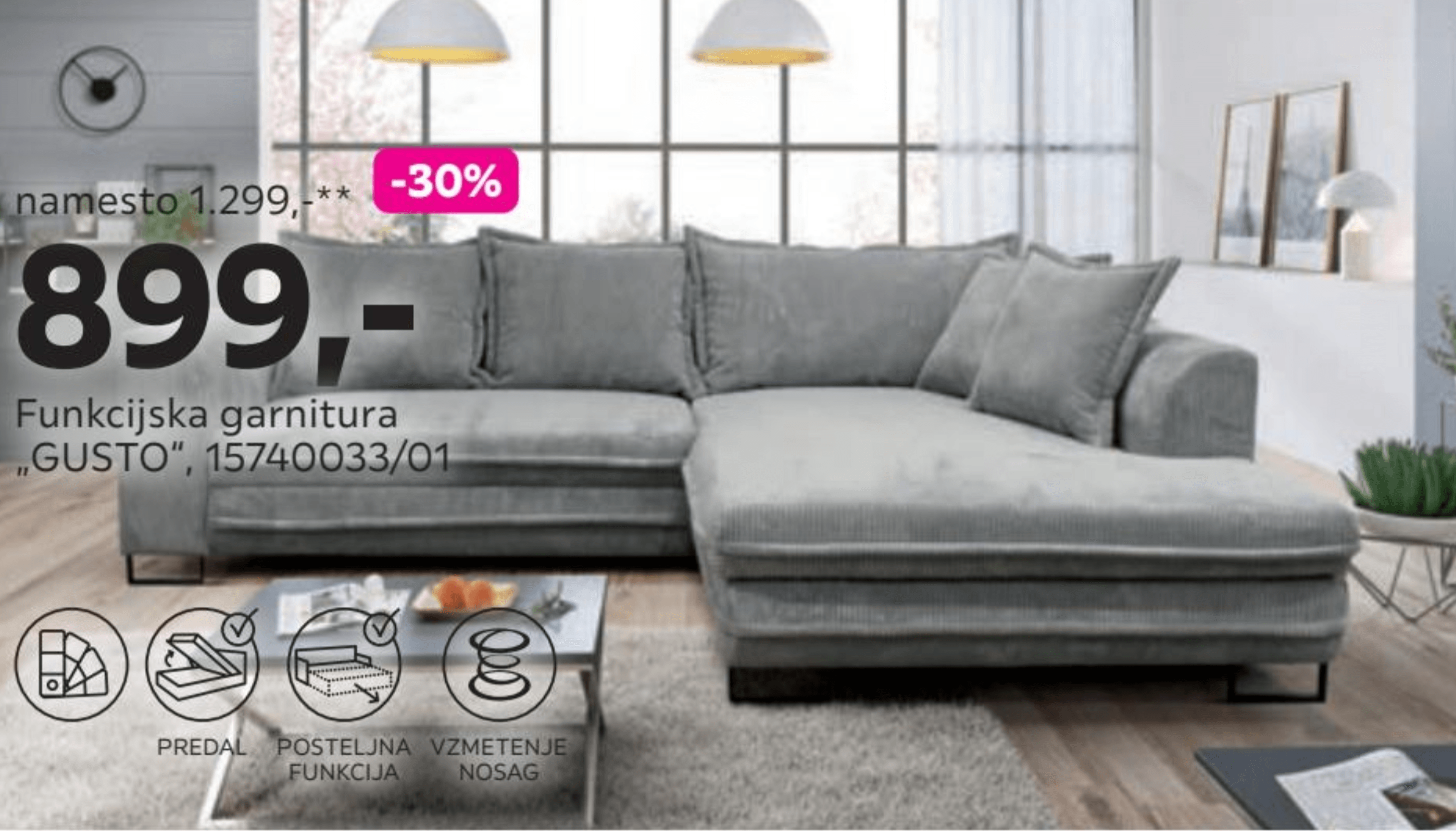 Funkcijska garnitura "GUSTO"