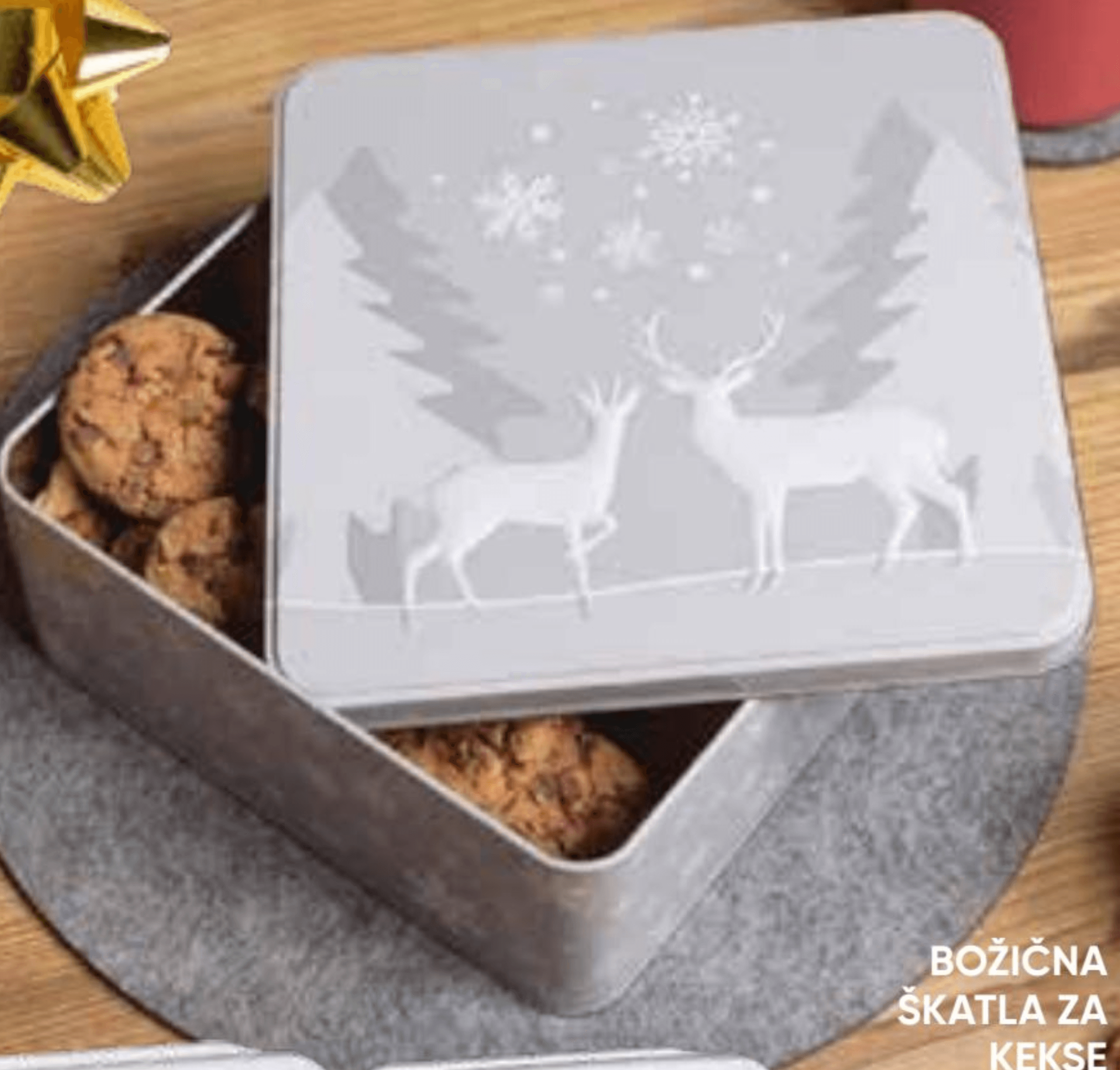 Božična škatla za kekse