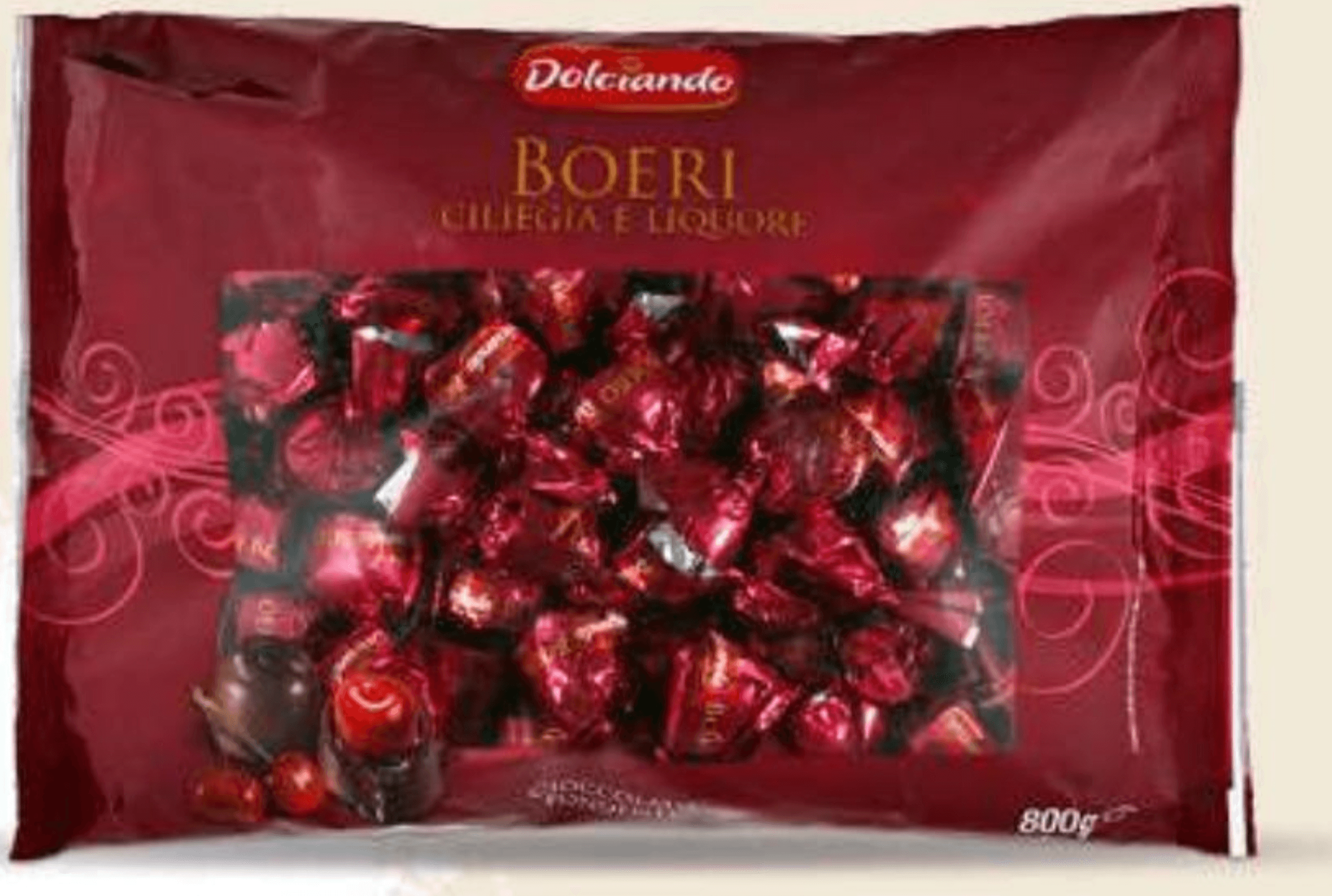 Dolciando Čokoladni pralineji Boeri s češnjo 800 g