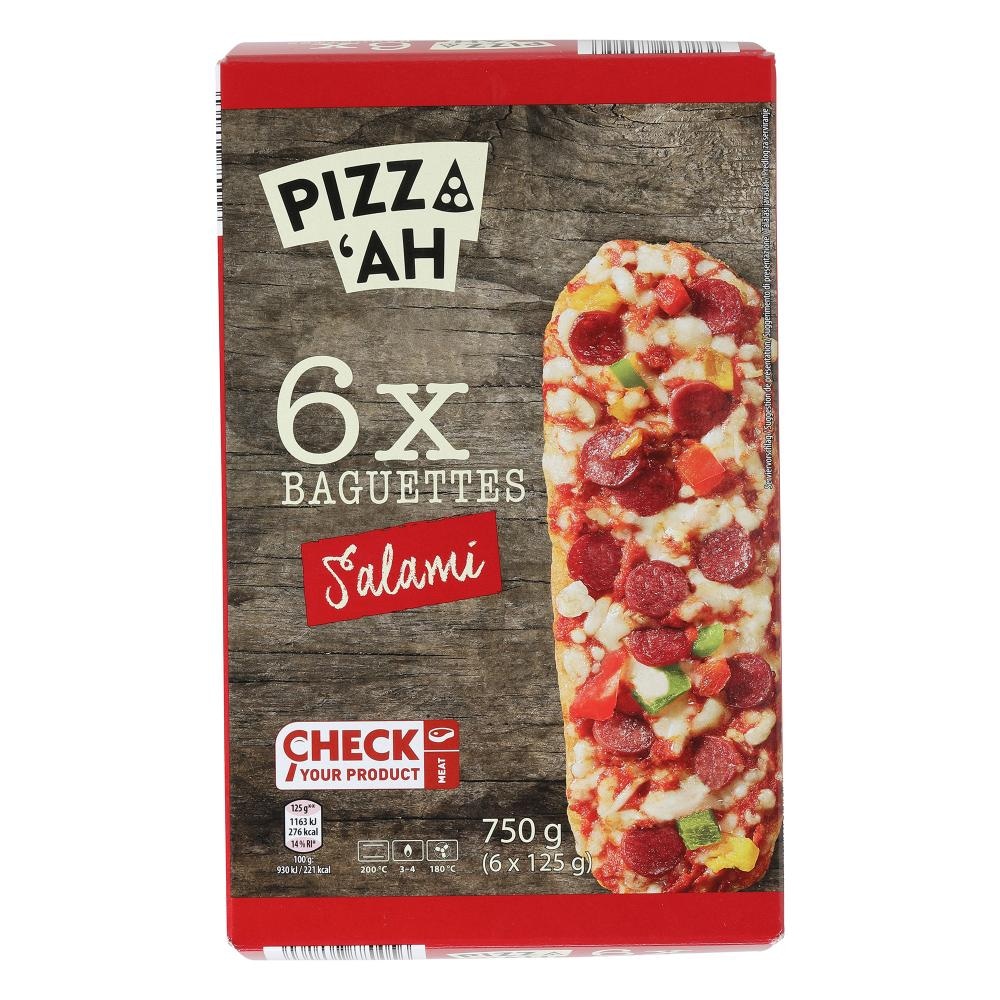 Pizz'ah Bagete Salami 6 x 125 g