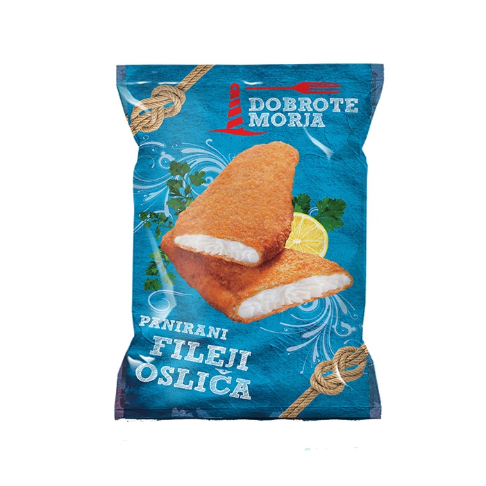 Dobrote morja Panirani fileji osliča 700 g Dobrote Morja