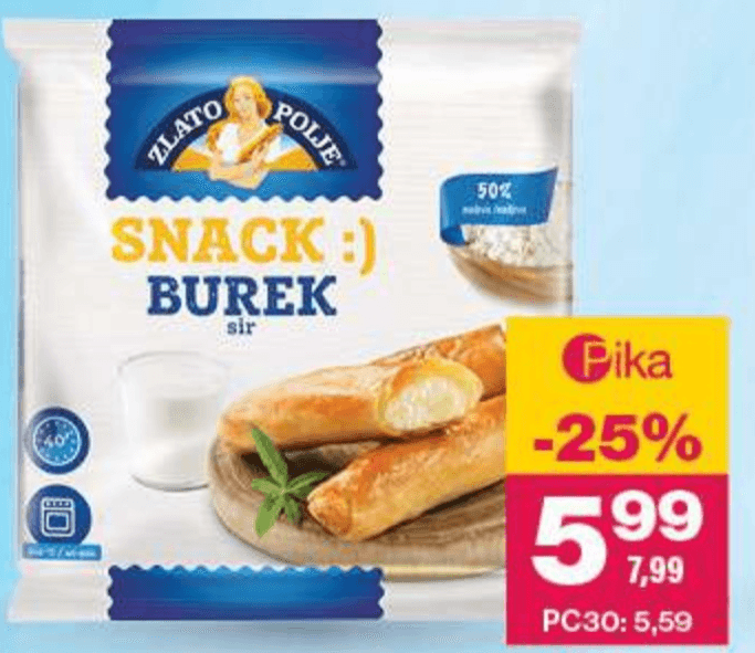 Sirov burek Zlato Polje 680 g