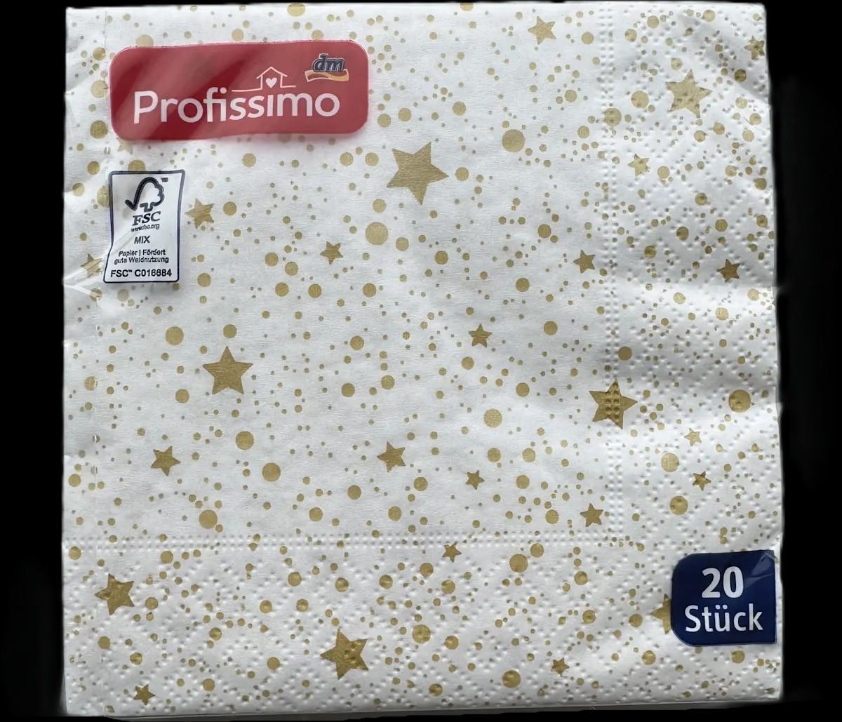 Profissimo serviete z motivom zvezdic 20 kosov