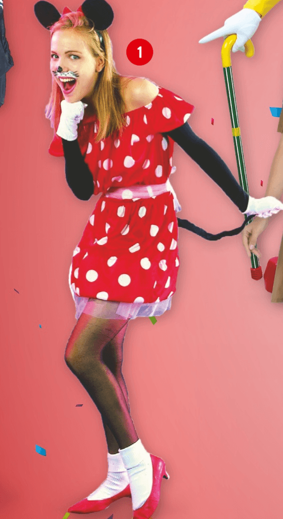 Miška kostum - Akcija v trgovini Spar