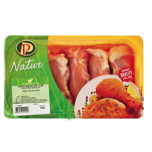 Zrezki iz piščančjih beder Natur 800 g