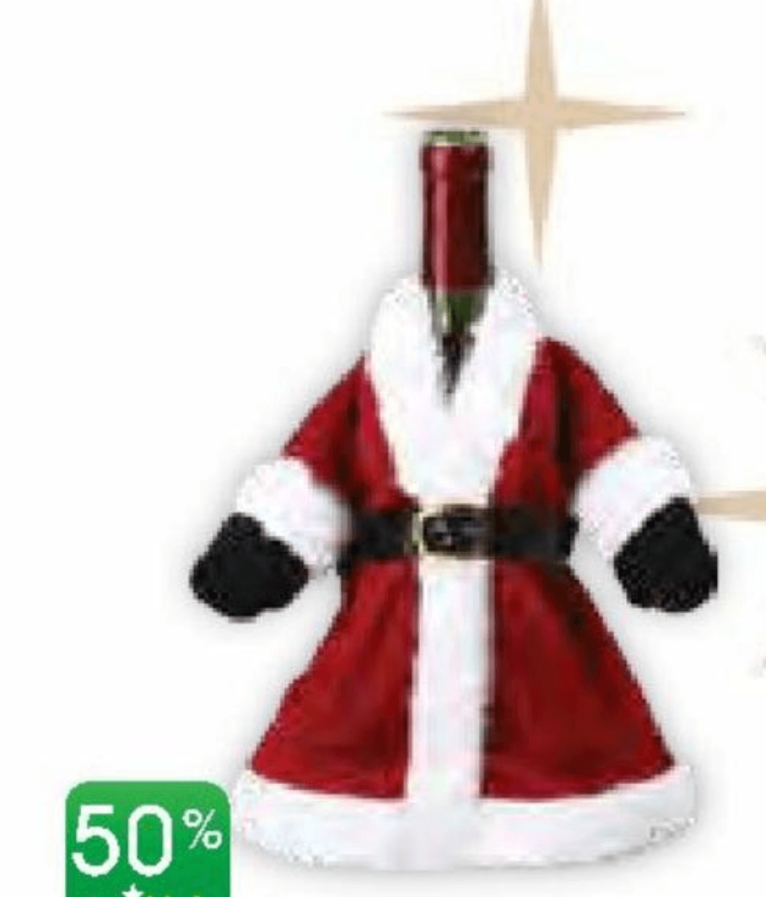 Božičkov plašč za steklenico