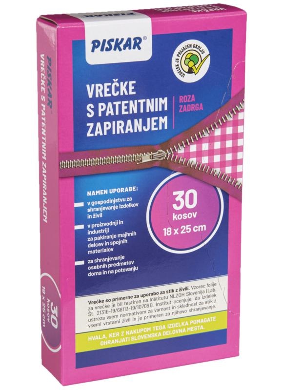 Piskar Vrečke za živila s patentnim zapiranjem