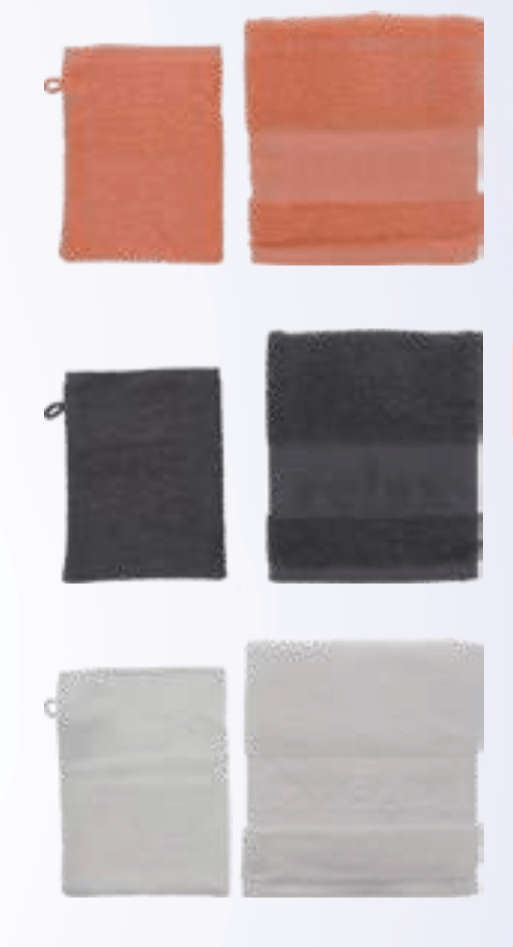 Komplet brisača 50 x 90 cm + toaletna rokavica 15 x 21 cm