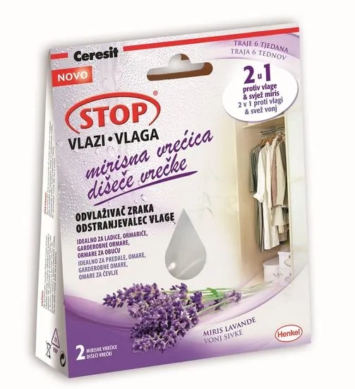Ceresit Stop Vlagi Dišavne vrečke za odstranjevanje vlage '2v1' 2 x 50 g