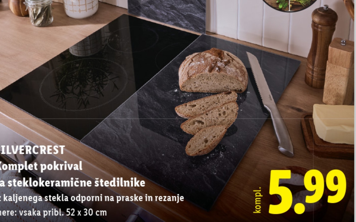 SILVERCREST Komplet pokrival za steklokeramične štedilnike - Akcija v trgovini Lidl