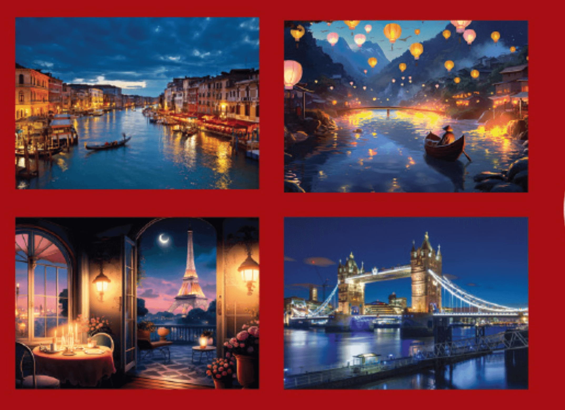 lupilu Svetleča sestavljanka 1000 delov