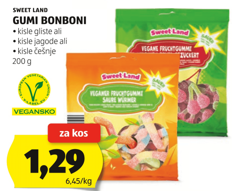 SWEET LAND GUMI BONBONI 200 g