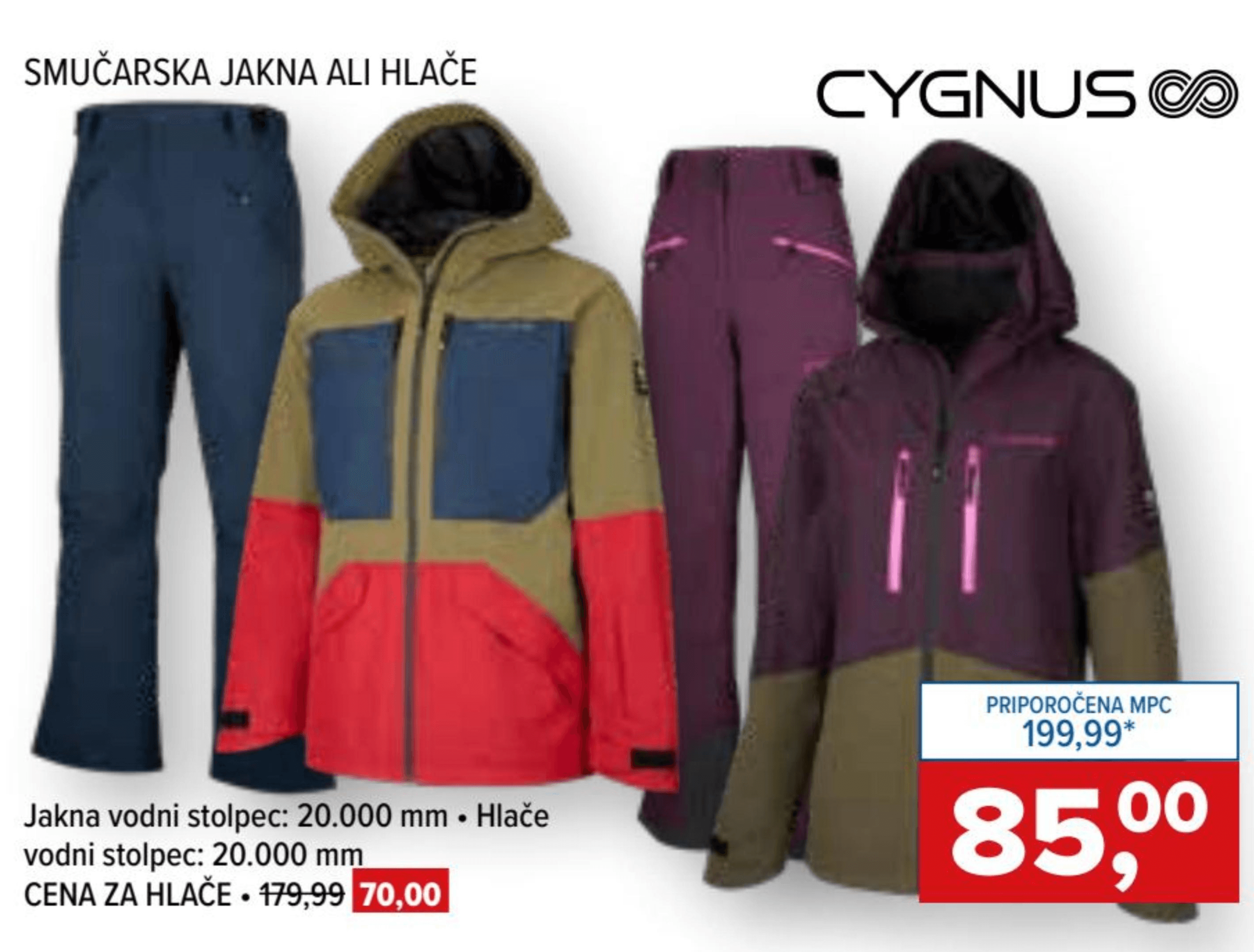 Smučarska jakna ali hlače Cygnus