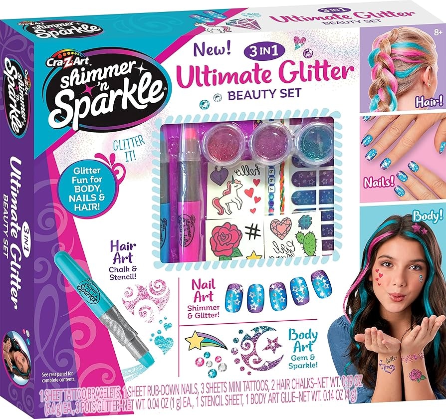 Bleščeči set za ličenje Cra-Z-Art Shimmer 'n Sparkle Ultimate Beauty Set