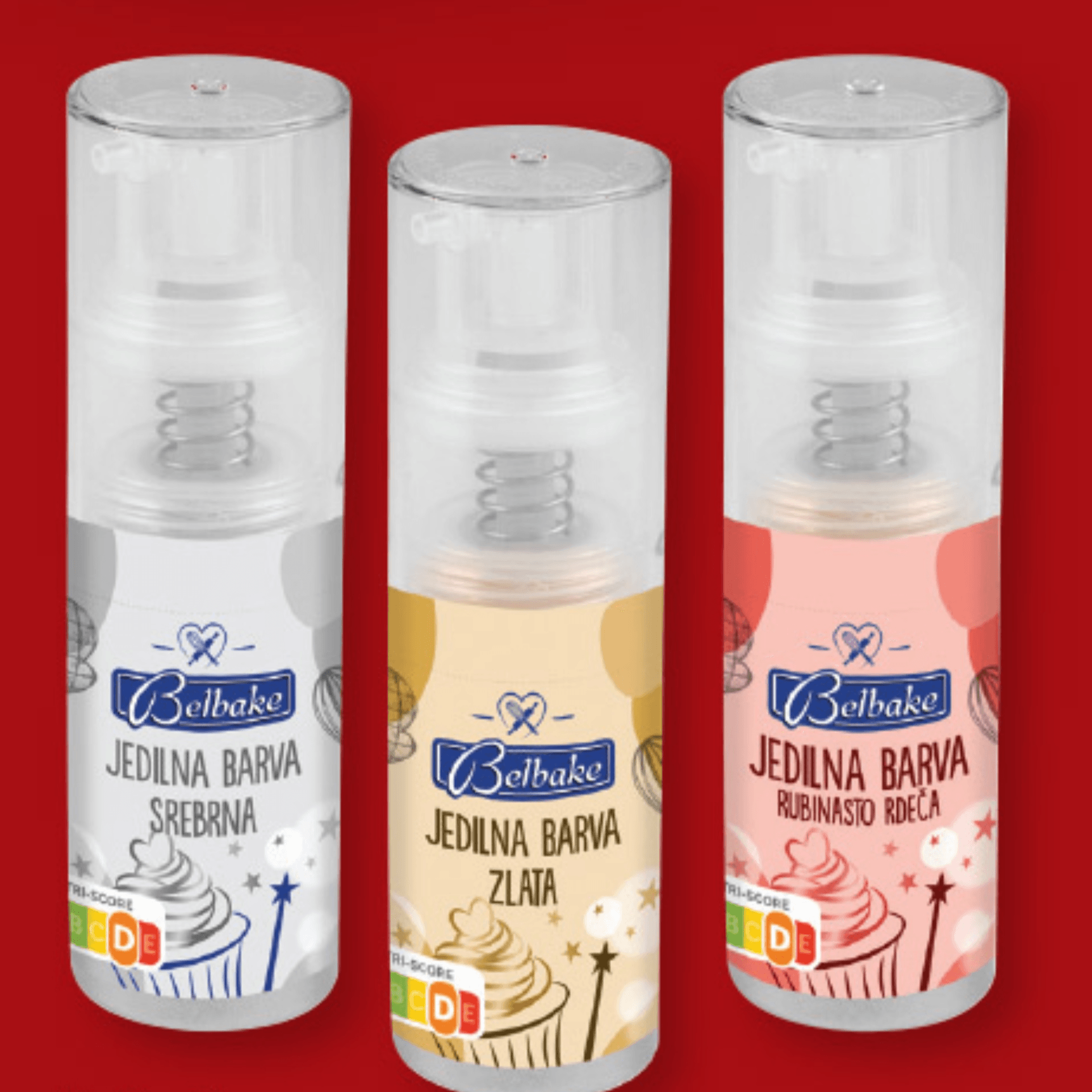 Belbake Jedilne barve v spreju 10 g
