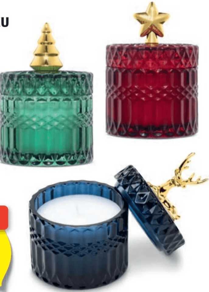 Home Creation Sveča v kozarcu s figuro