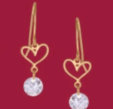 Uhani s cirkonijevima oksidoma - Akcija v trgovini E.Leclerc