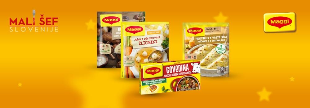 Izbrane mešanice začimb, jušna kocka ali Wurze Maggi Maggi
