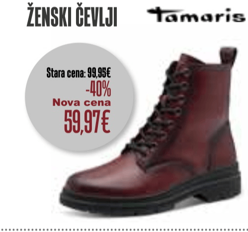 Ženski škornji Tamaris - Akcija v trgovini Jager