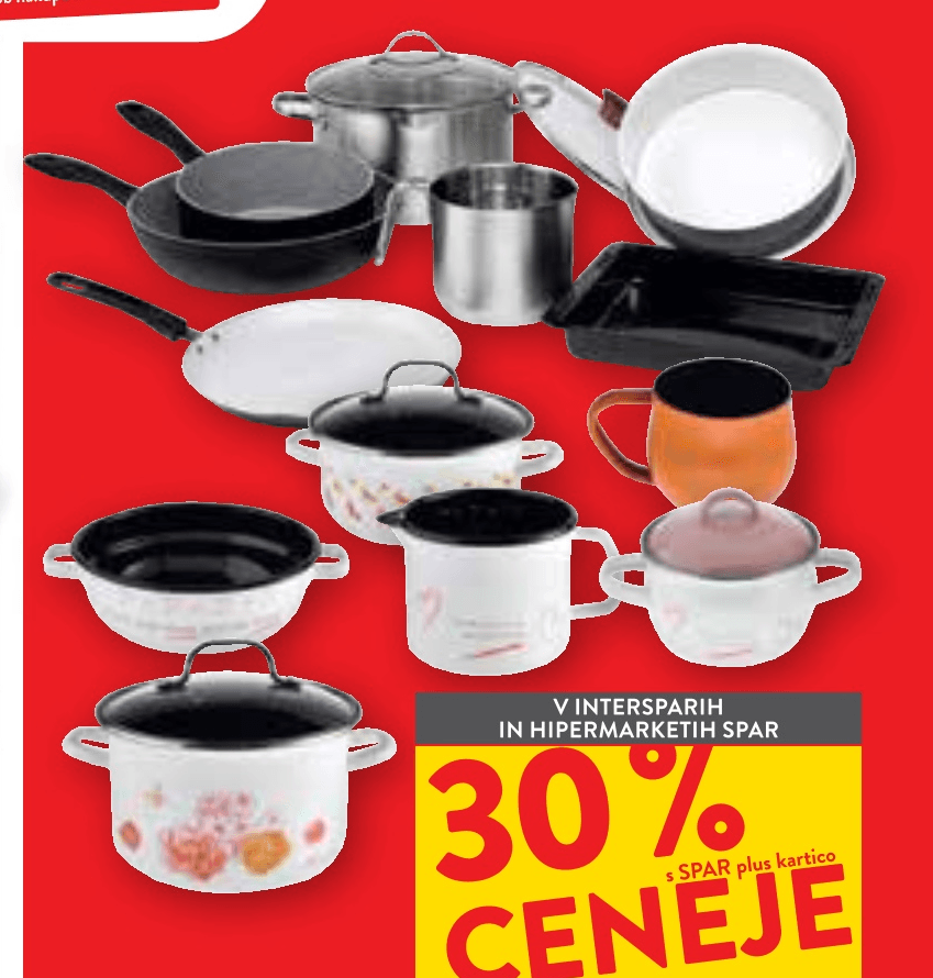 Ponve, kozice, pekači in pokrovke - Akcija v trgovini Spar