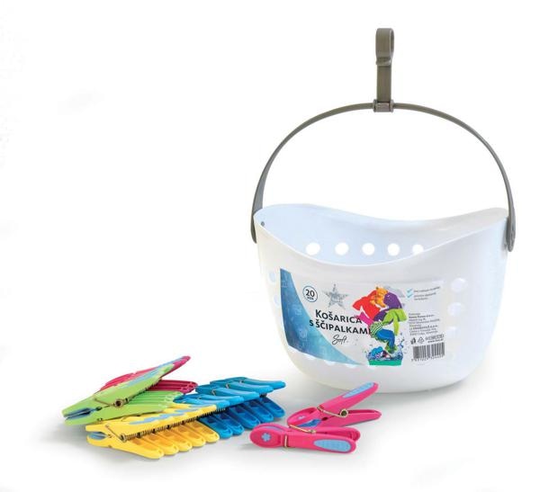 Set ščipalk 12/1 v košarici