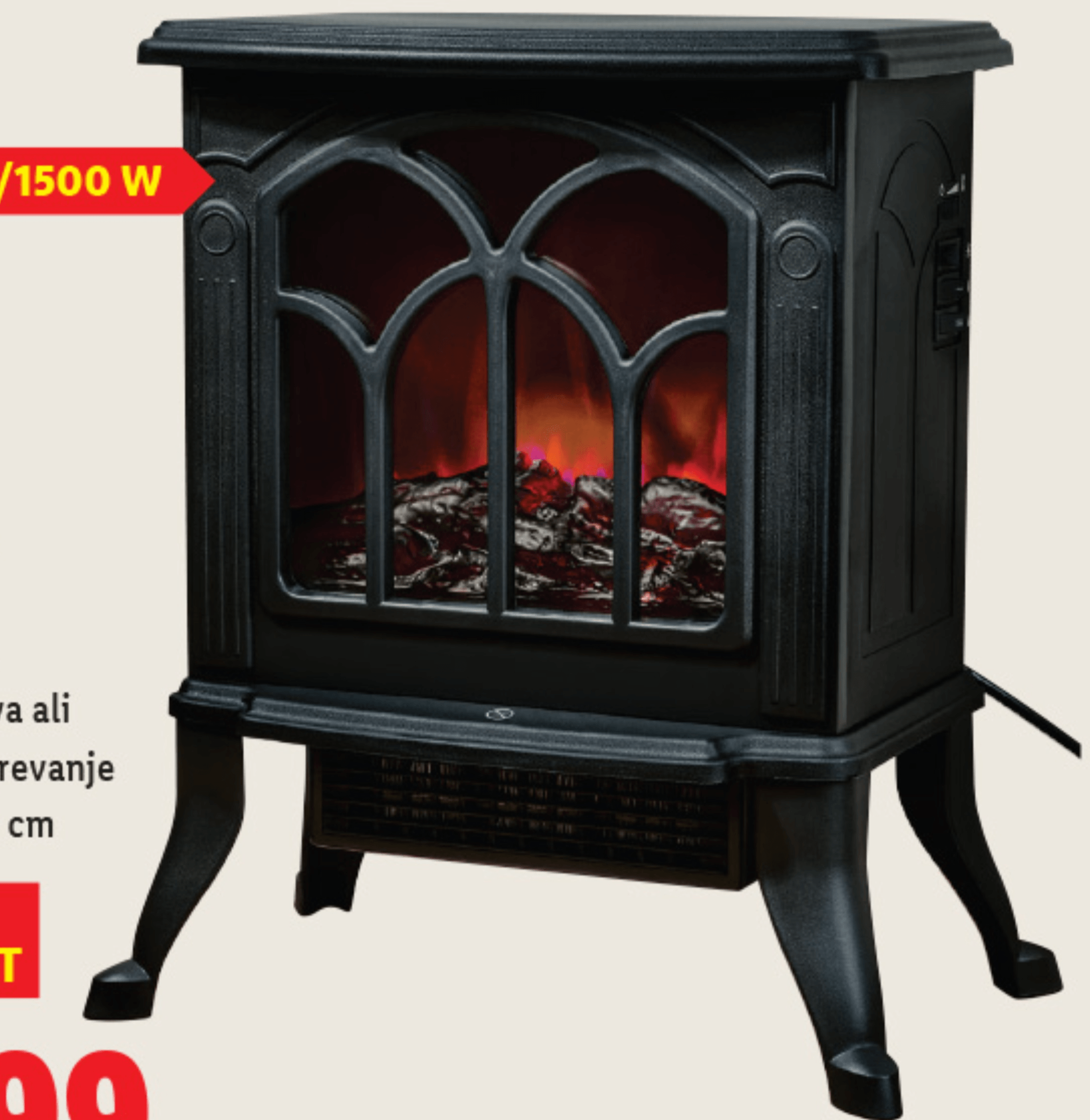 SILVERCREST Samostoječi električni kamin