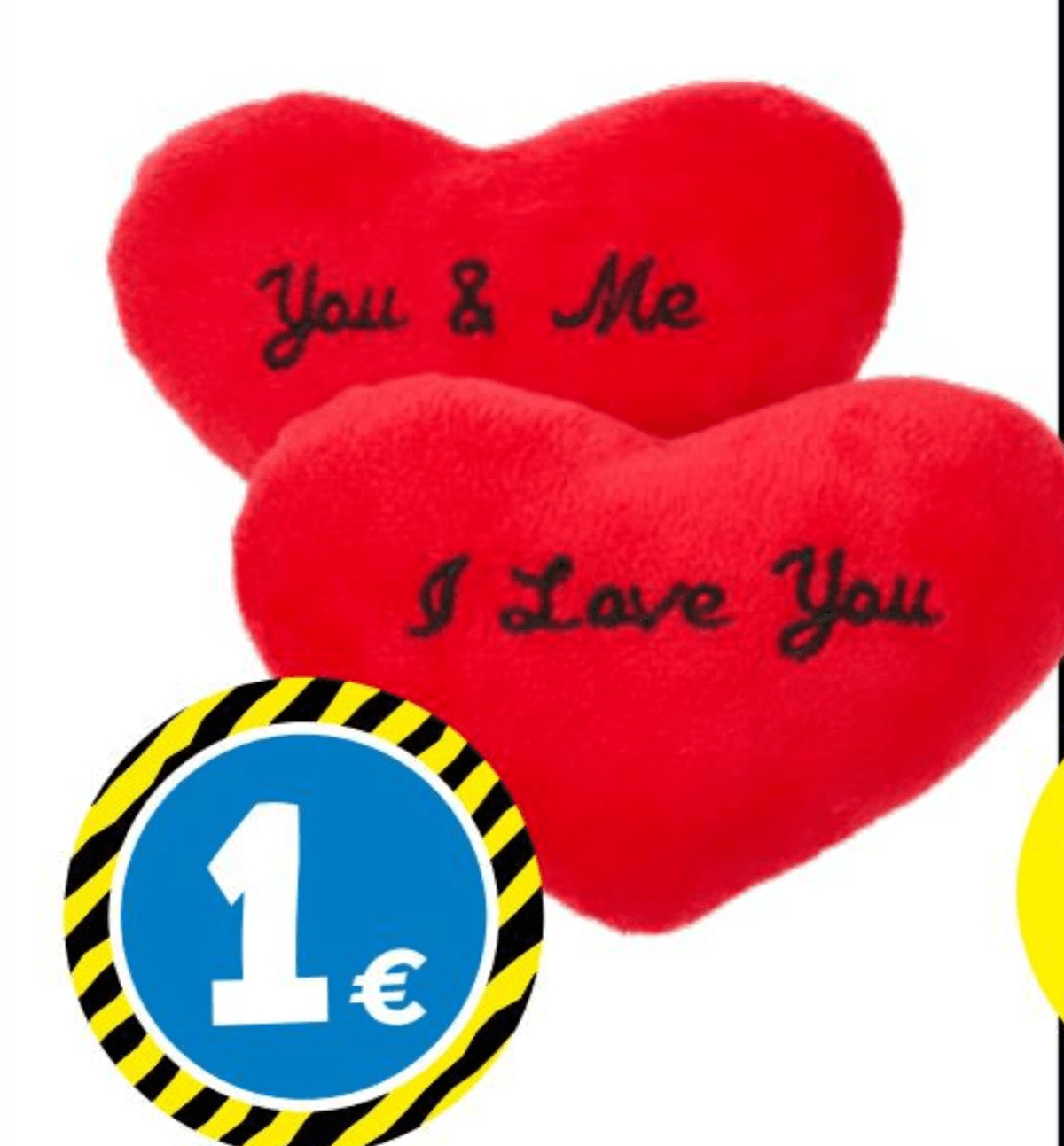 Plišasto srce - Akcija v trgovini Tedi