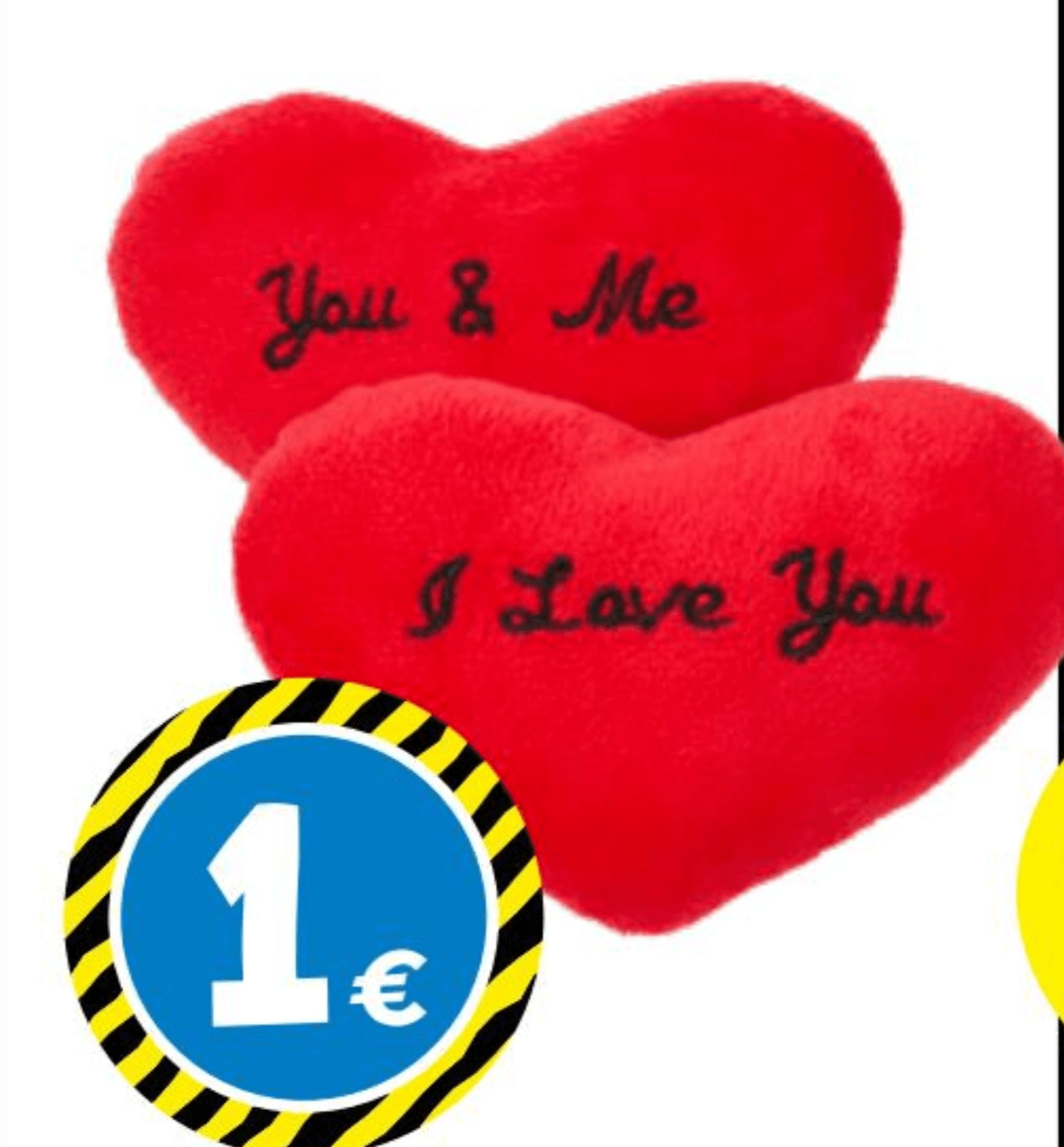 Plišasto srce - Akcija v trgovini Tedi