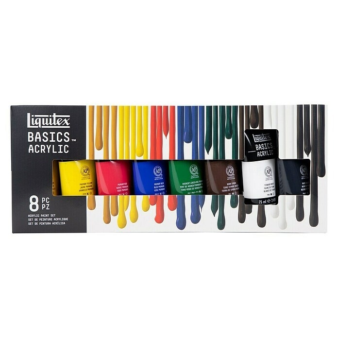 Komplet akrilnih barv 'Basics' 8 x 75 ml