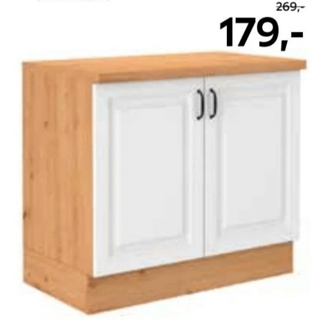Spodnja kuhinjska omara z dvema vratoma 100 X 91 X 60 cm