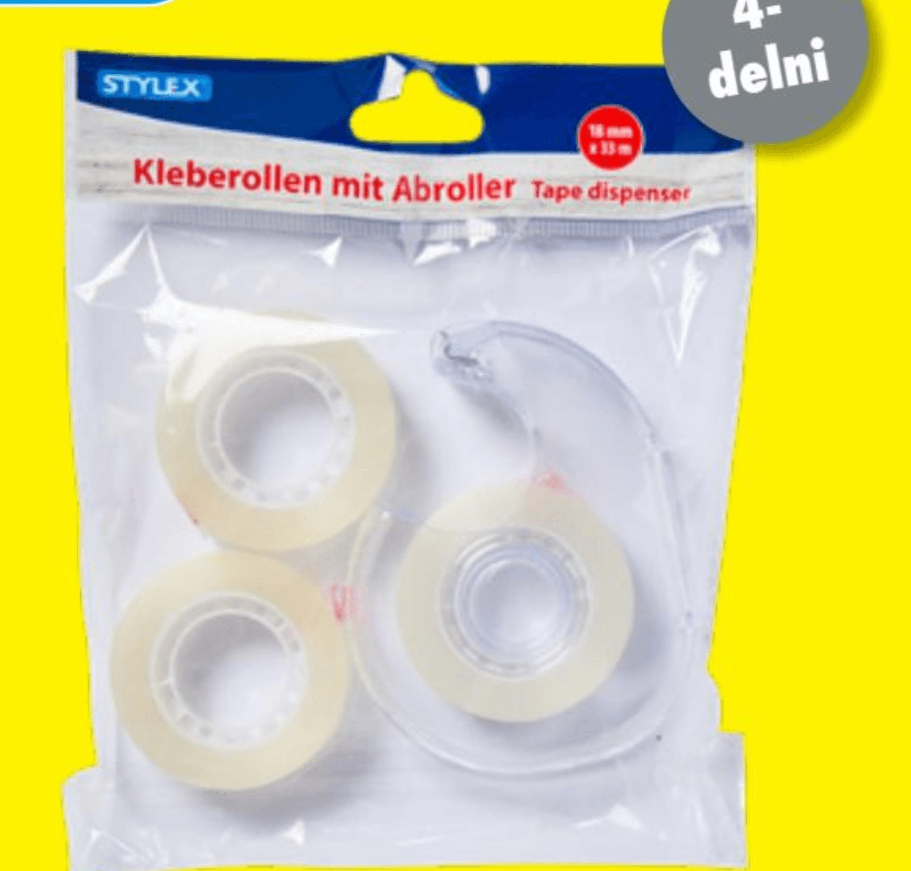 Komplet lepilnih trakov - Akcija v trgovini Tedi