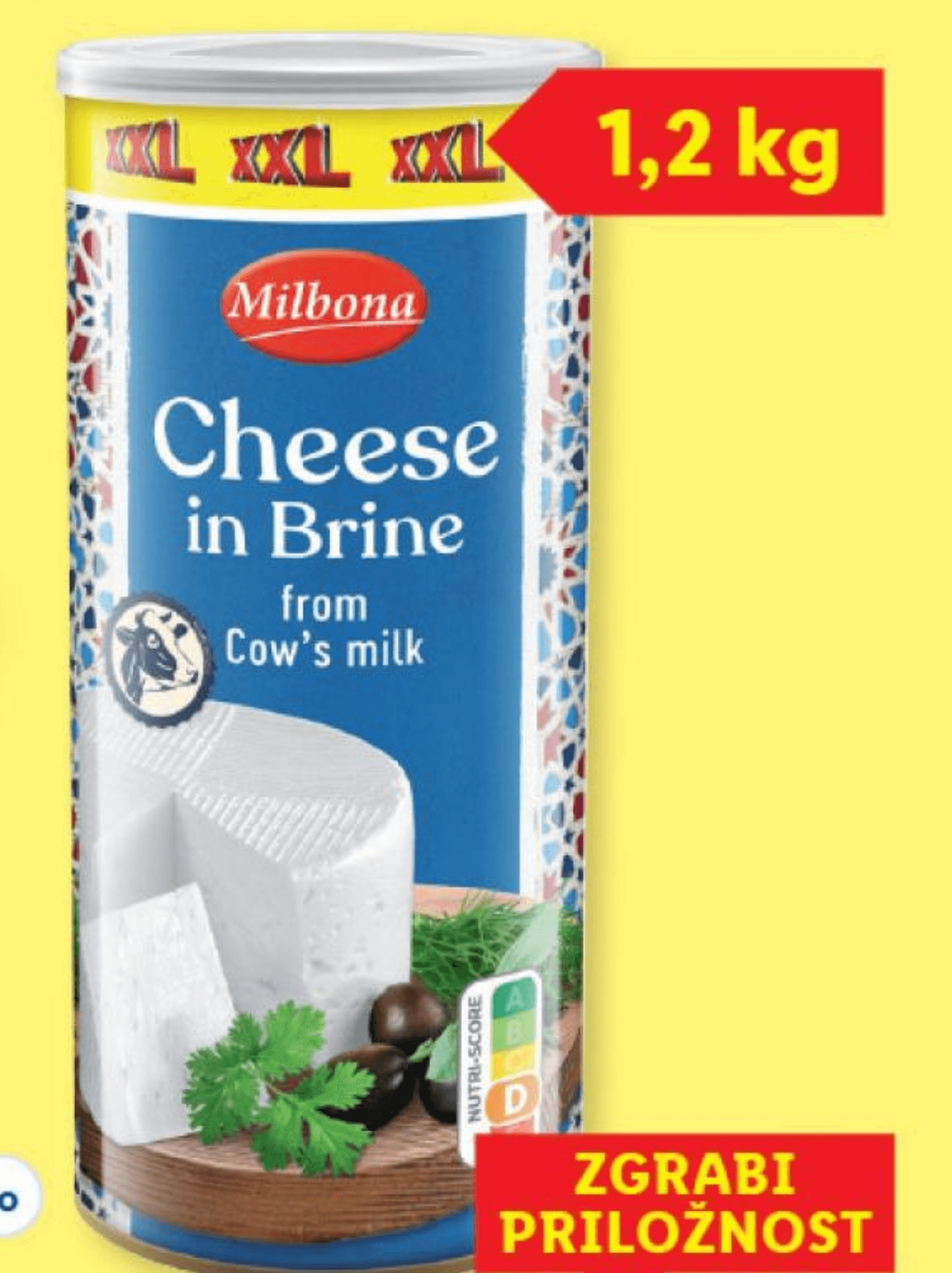 Milbona Mehki sir v slanici XXL 1200 g