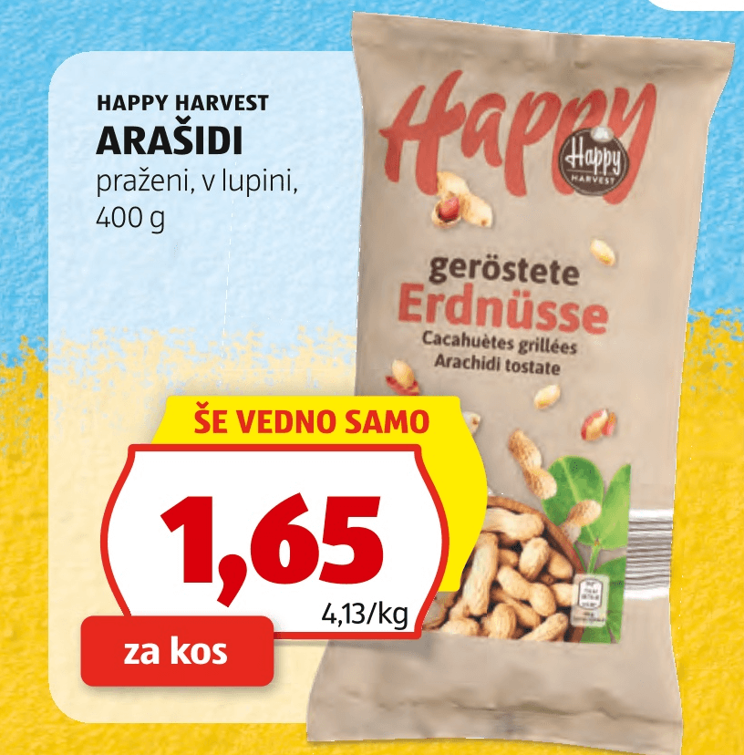 Happy Harvest Arašidi 400 g - Akcija v trgovini Hofer