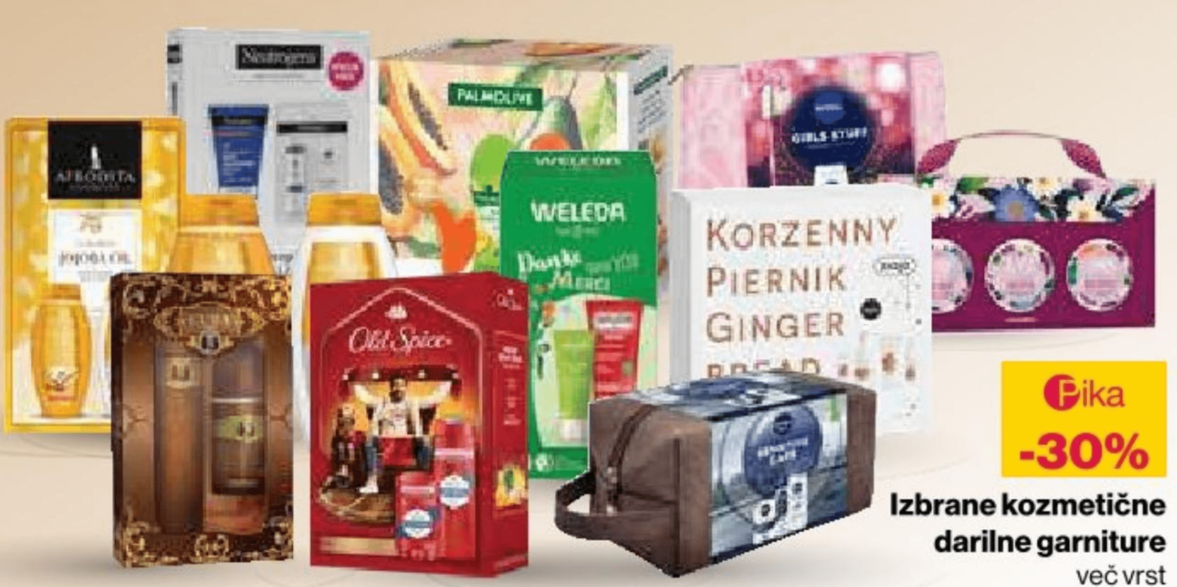 Izbrane kozmetične darilne garniture