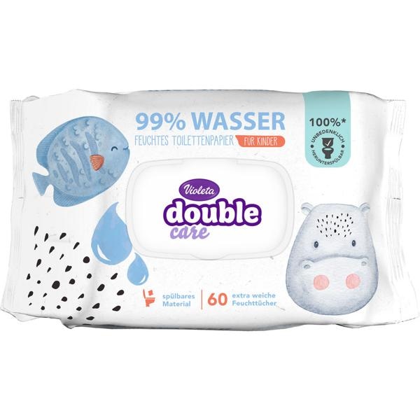 Otroški vlažni toaletni papir Violeta 60/1